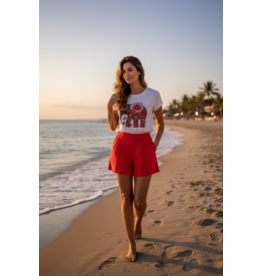 Italie T shirt pink safari