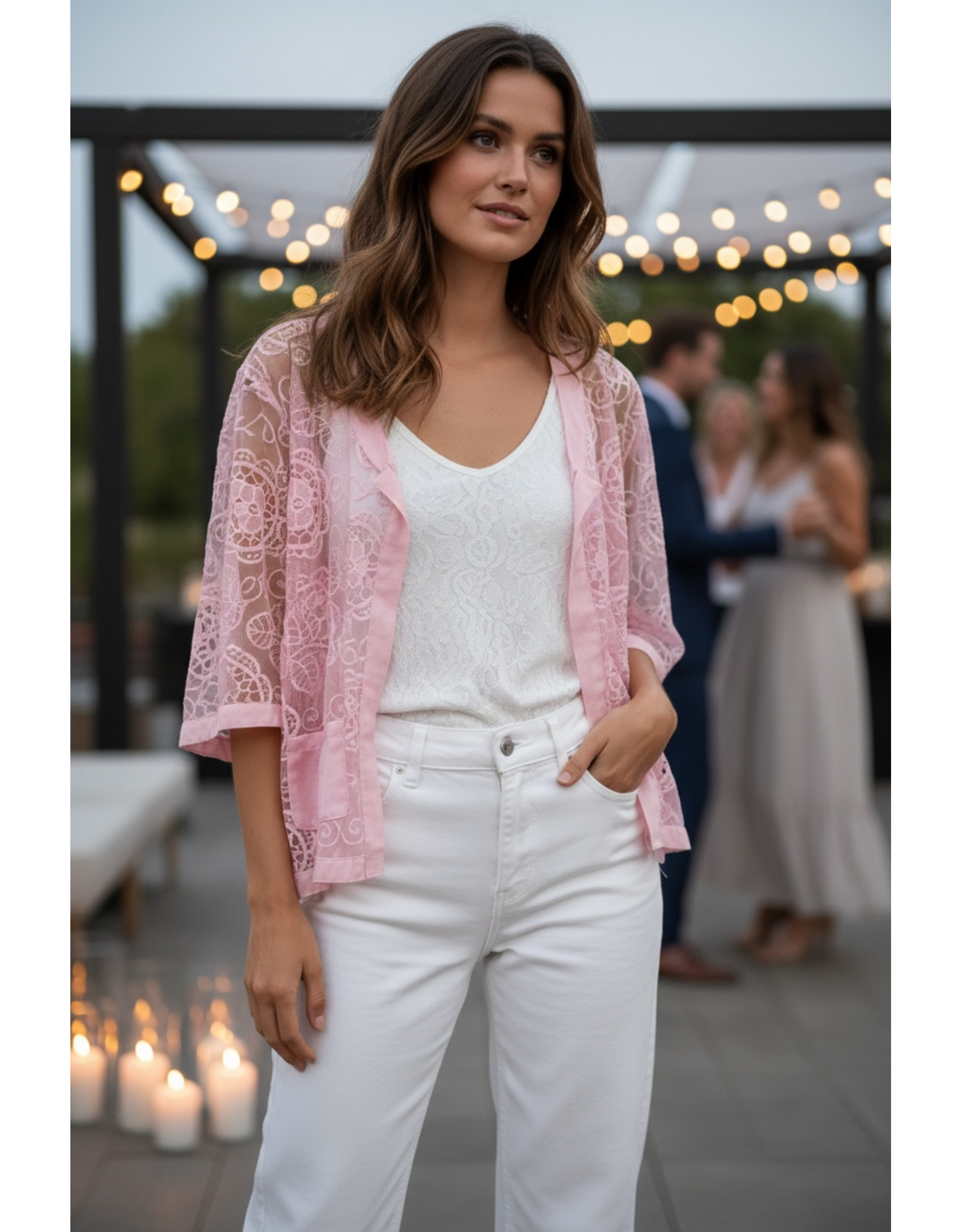 Brussel Gilet tessa roze