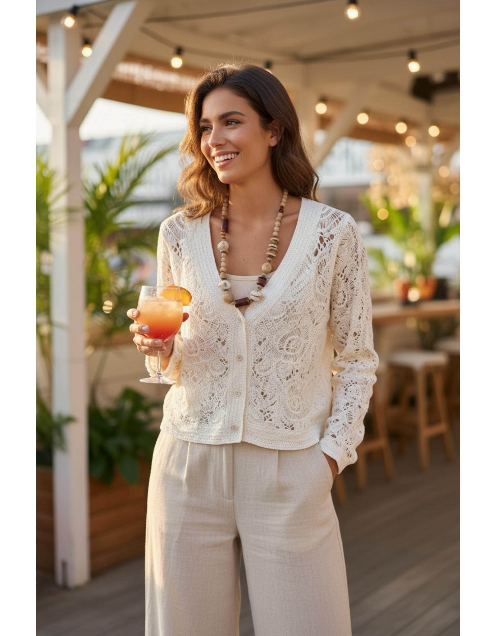 Italie Gilet Romantic beige