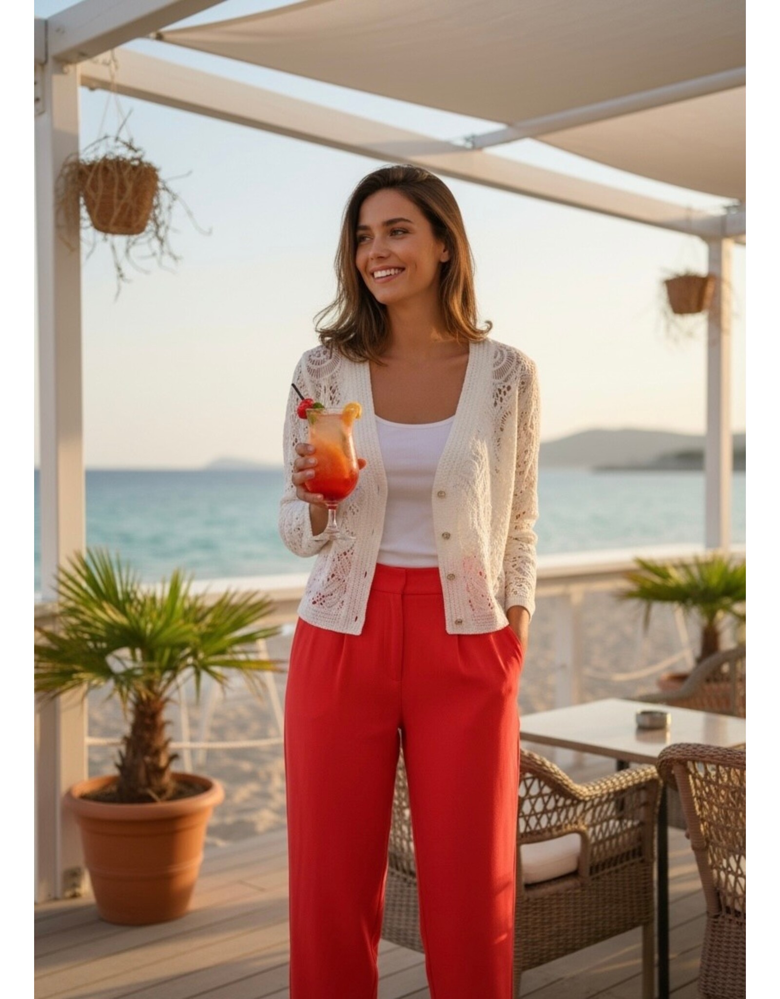 Italie Gilet Romantic wit