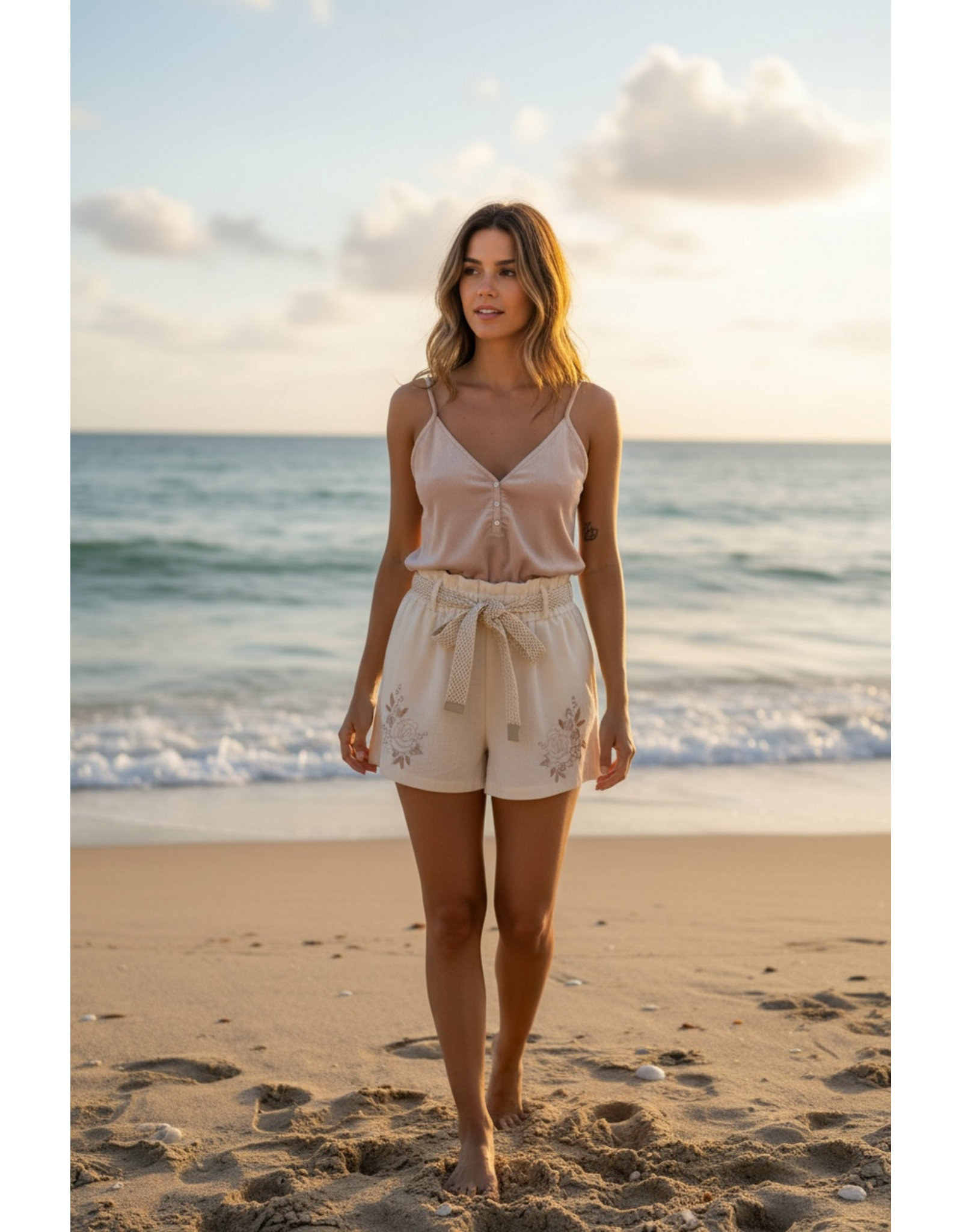 Italie Short Rosalie beige
