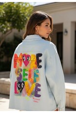 Italie Jas Graffiti love blauw