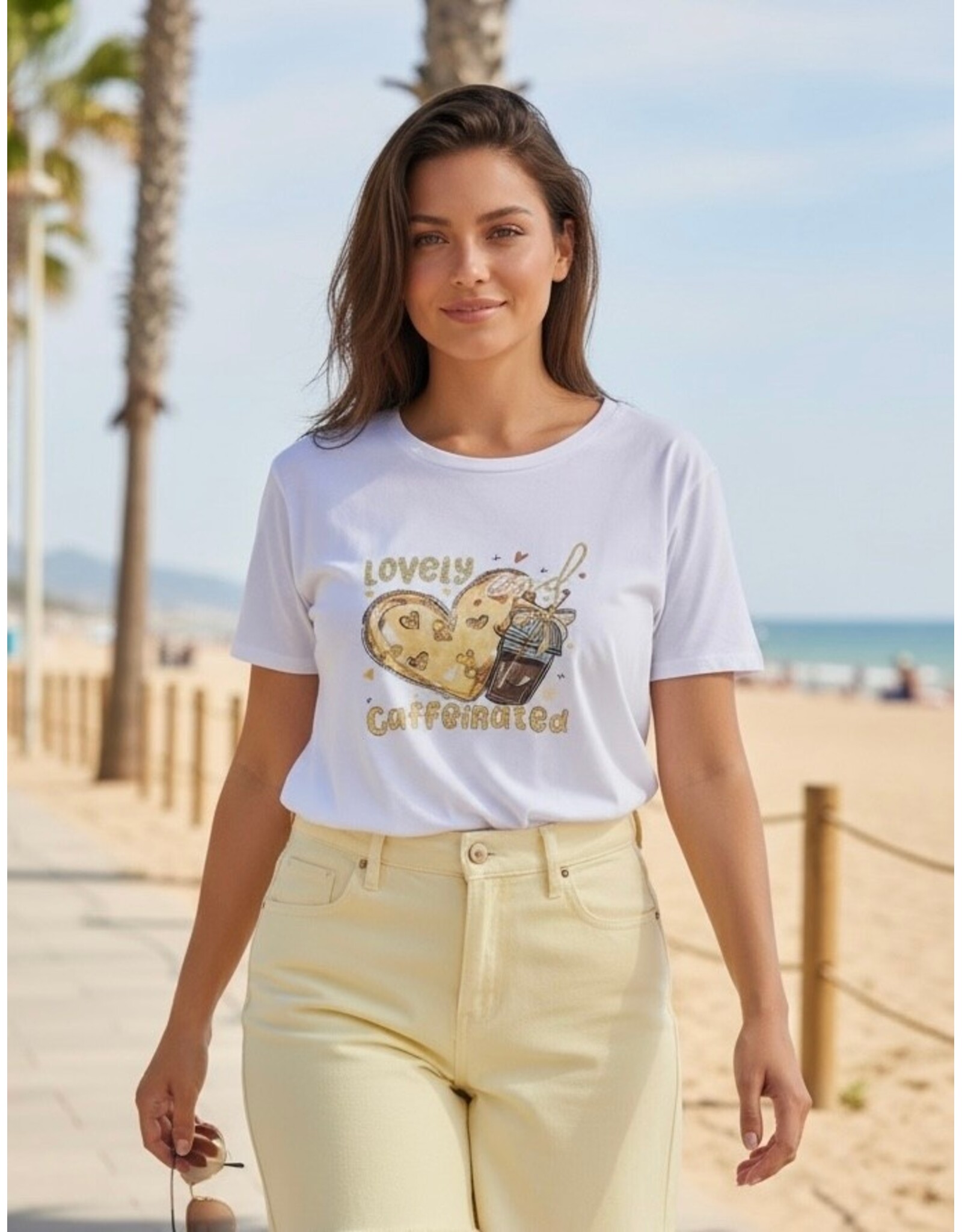 Italie T shirt latte love