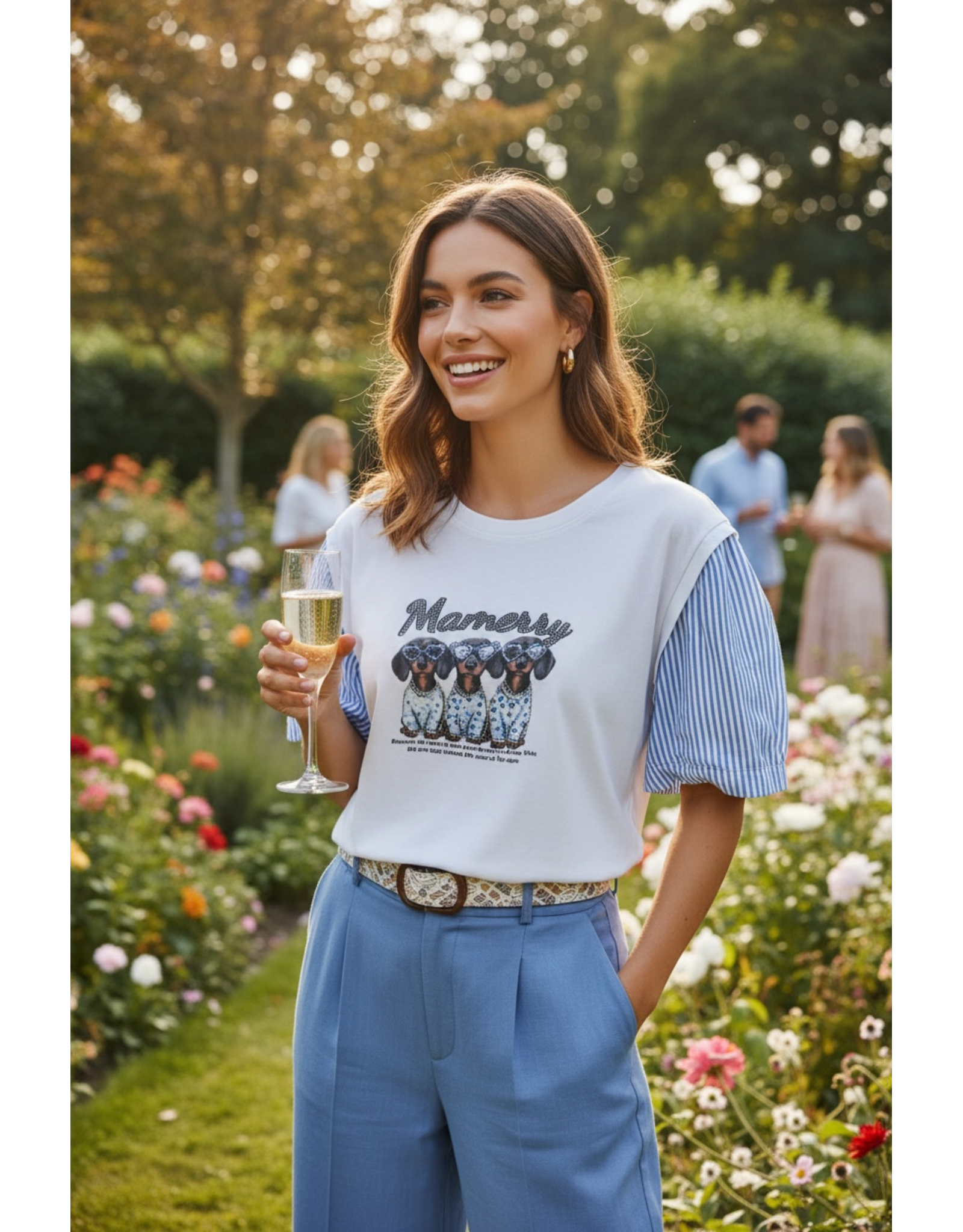 Italie T shirt Blue paws