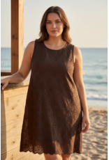 Italie Kleed Romance bruin