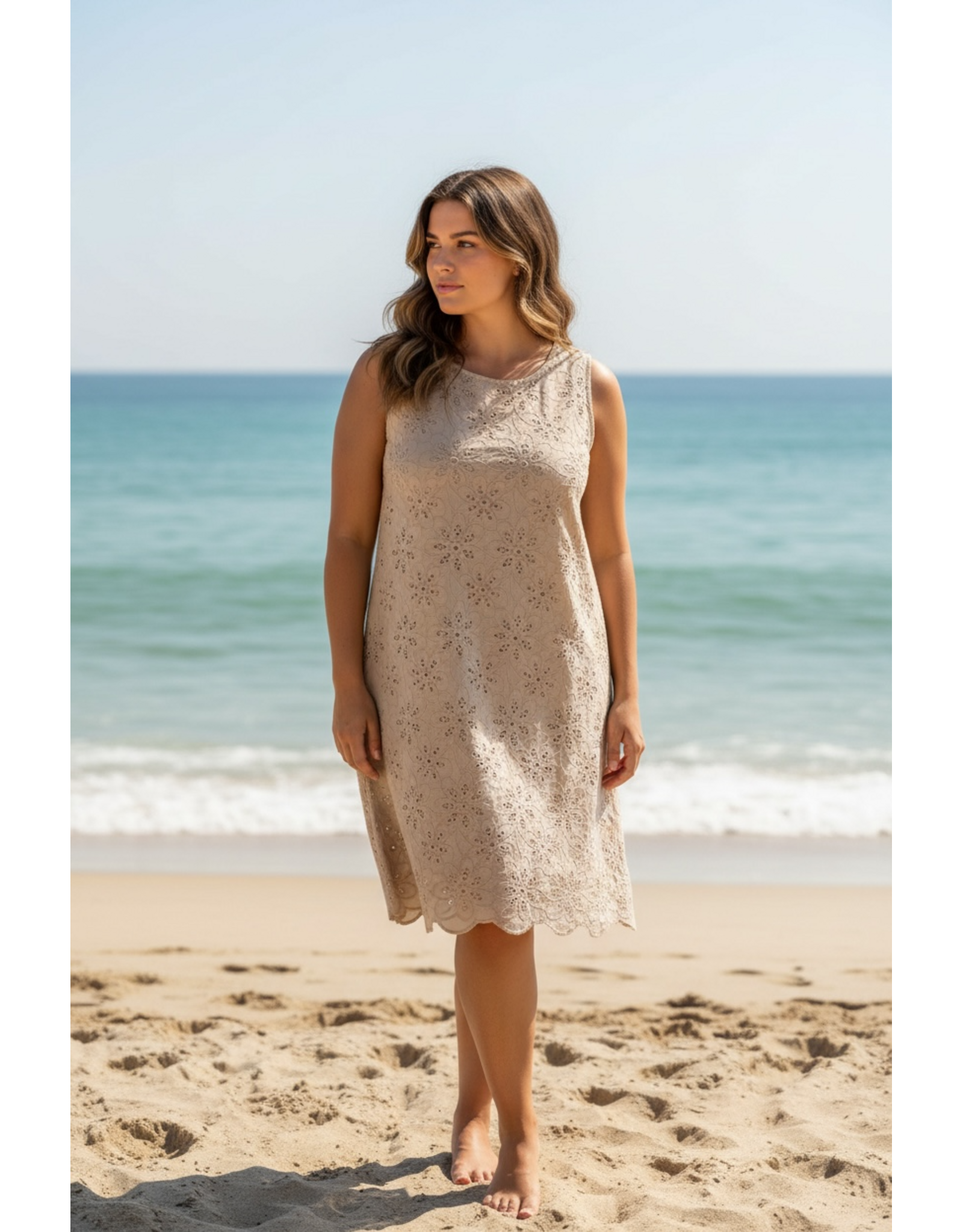 Italie Kleed romance beige