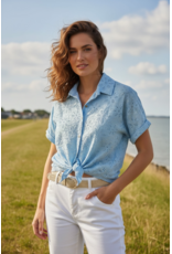 Italie Bloes summer broderie blauw