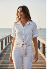 Italie Bloes summer broderie wit