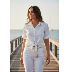 Italie Bloes summer broderie wit