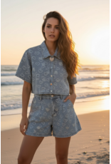 Italie Bloe denim heart