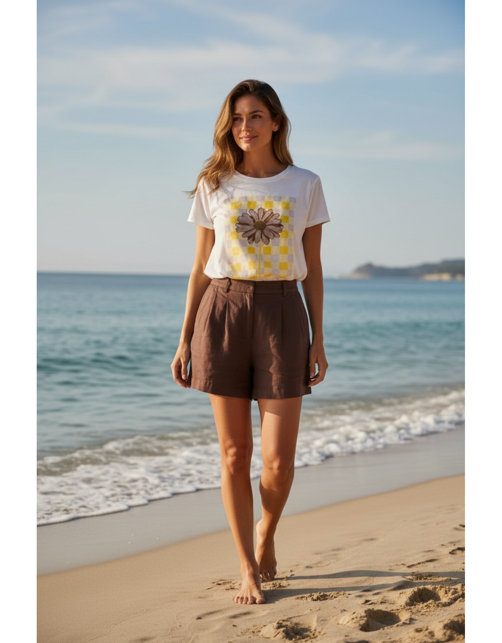 Italie T shirt sunshine flower