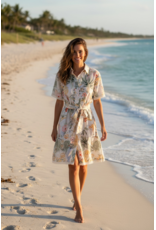 Italie Jurk lore multicolor bloemen
