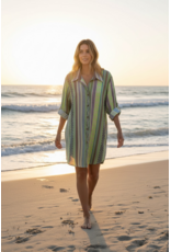 Italie Kleed Tropical stripe