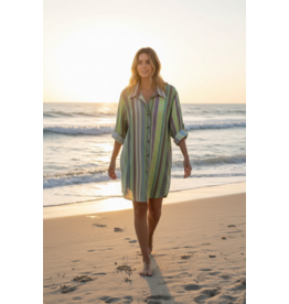 Italie Kleed Tropical stripe