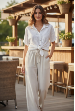 Italie Broek Azure beige