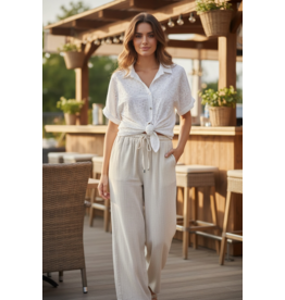 Italie Broek Azure beige