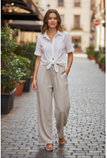 Italie Broek Azure taupe
