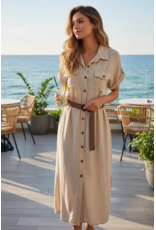 Brussel Kleed sahara lichtbeige