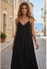 Brussel Kleed Noa maxi zwart