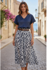 Brussel Rok Savanna blauw
