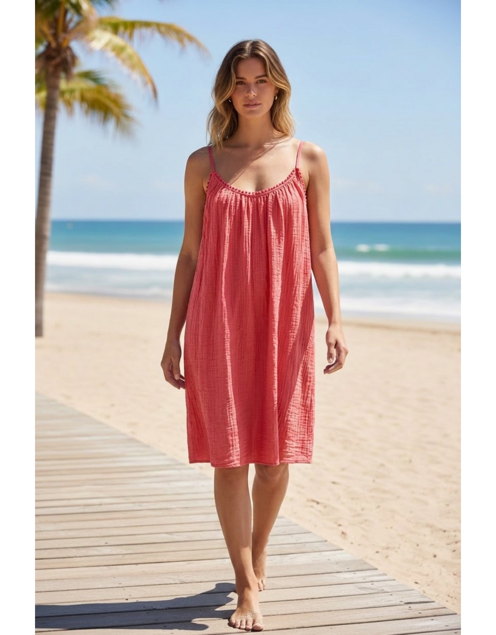 Brussel Kleed Luna Coral