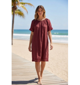 Brussel Jurk linda bordeaux