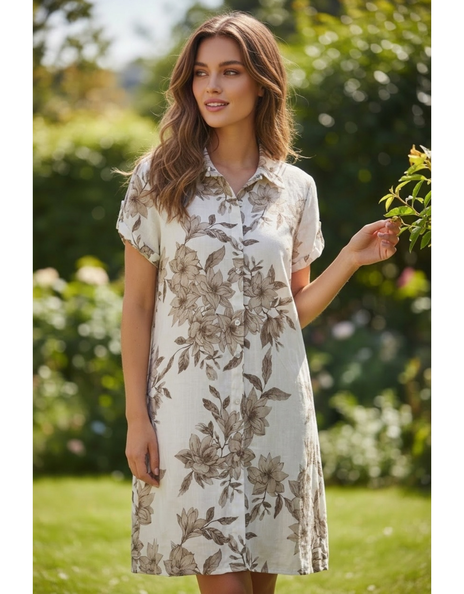 Parijs Kleed Beige blossom
