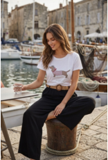 Italie T shirt Teckel bling
