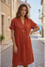 Brussel Kleed Lizzy terracotta
