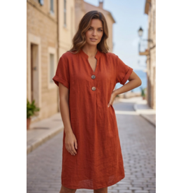 Brussel Kleed Lizzy terracotta