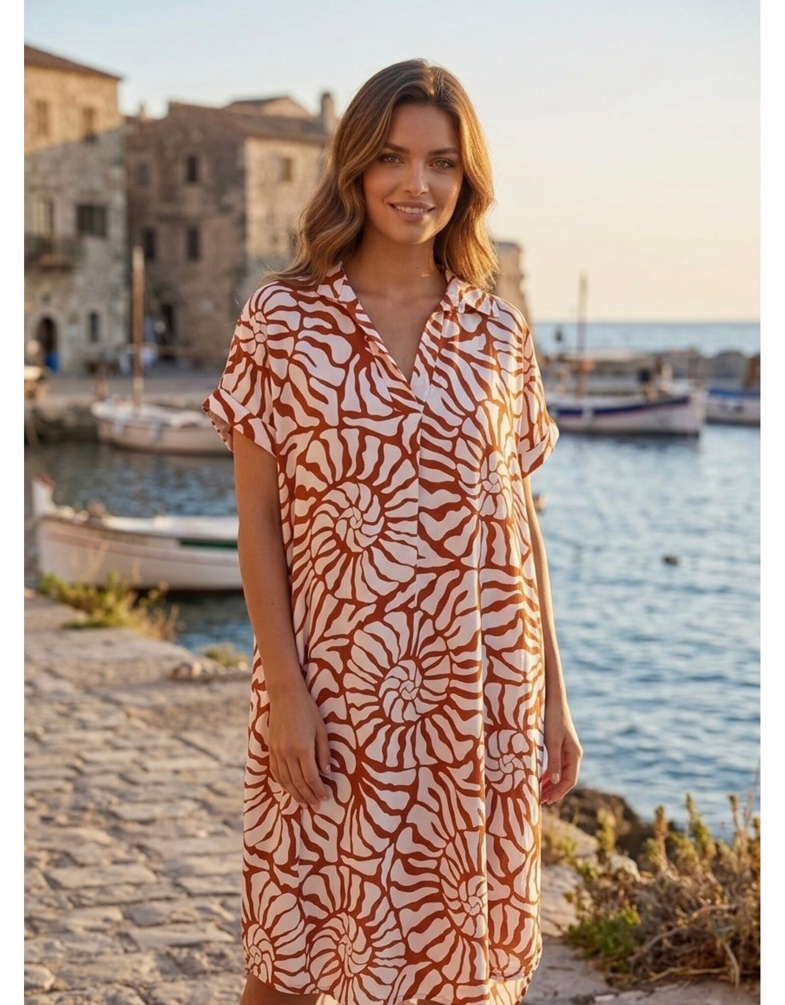 Brussel Kleed Savanne terracotta