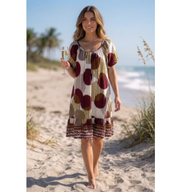 Brussel Kleed Wine terra