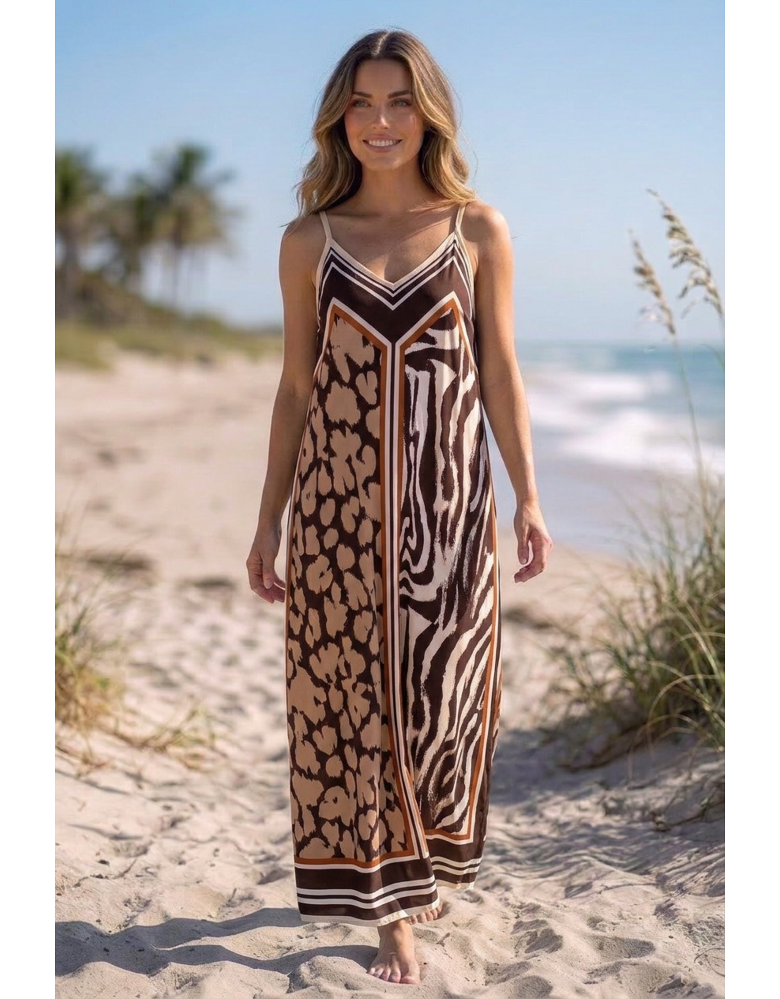 Brussel Kleed Safari stripe