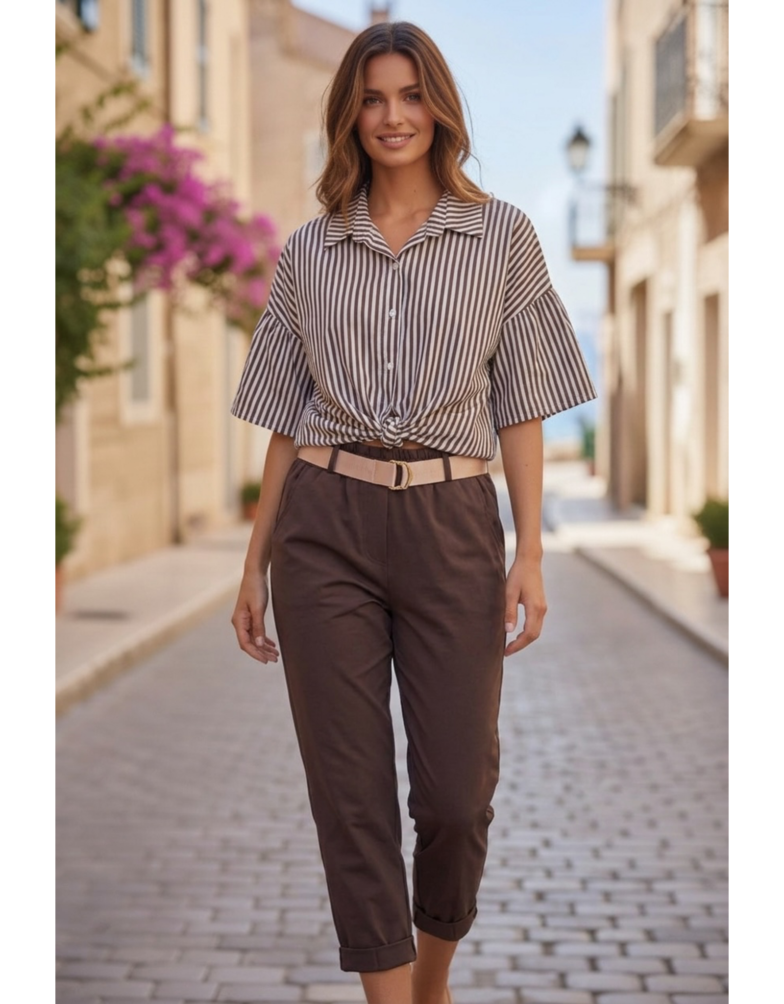Brussel Broek Sienna bruin
