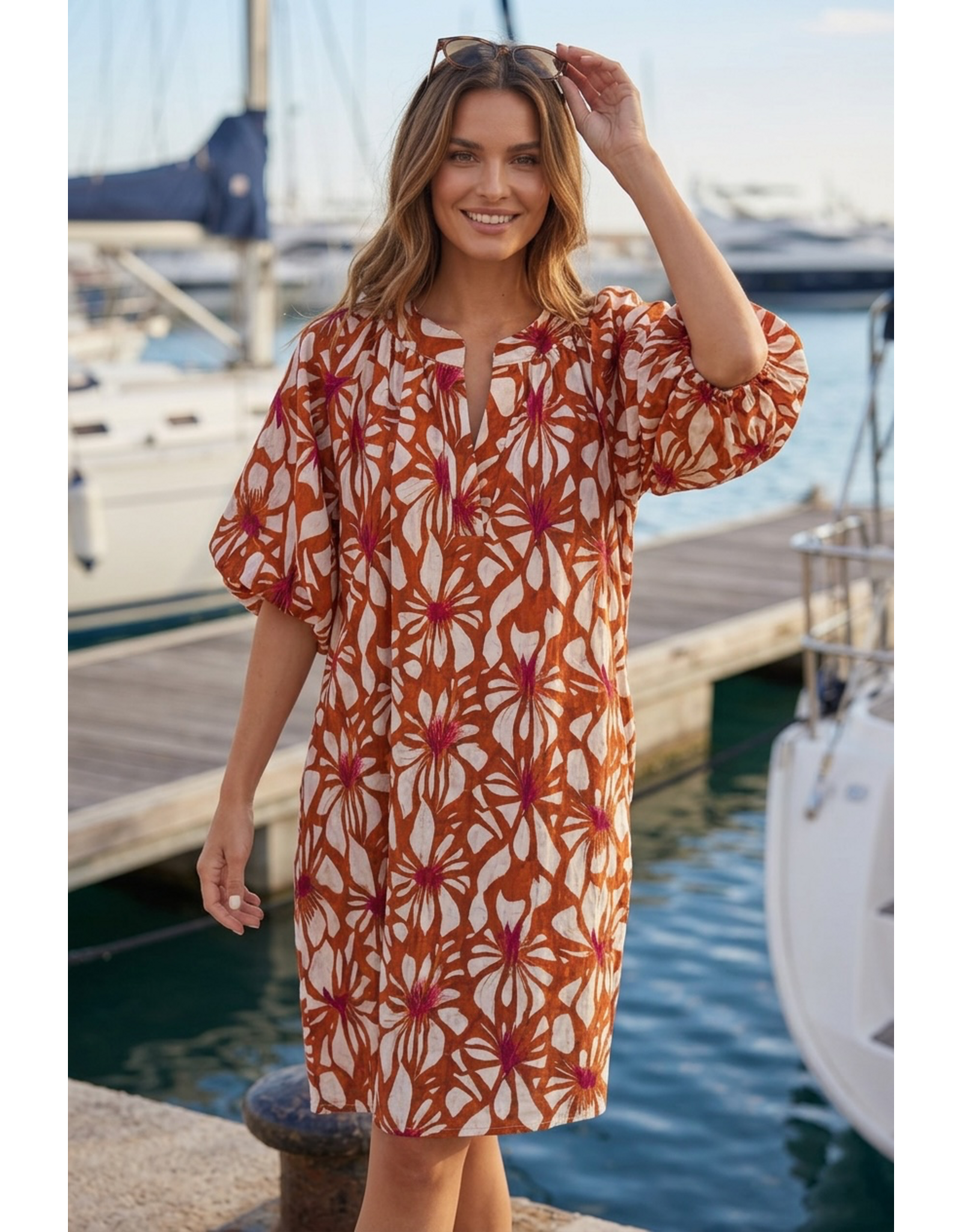 Brussel Kleed coral blossom