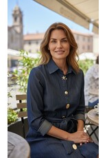 Italie Kleed Navy denim