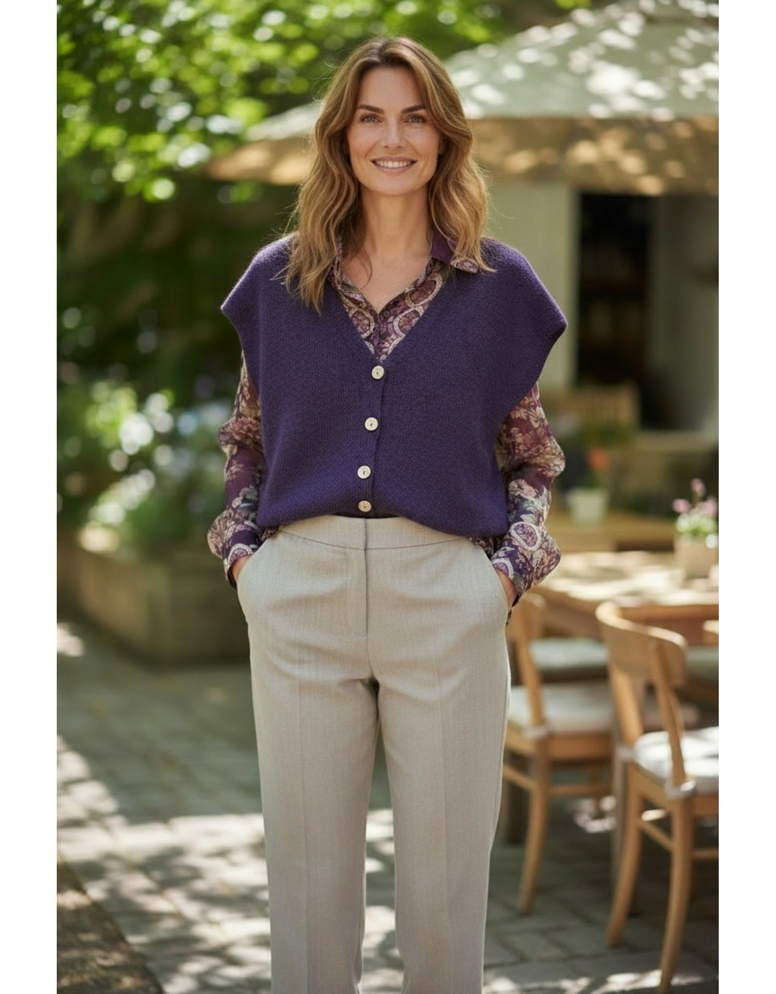 Brussel Gilet Violet