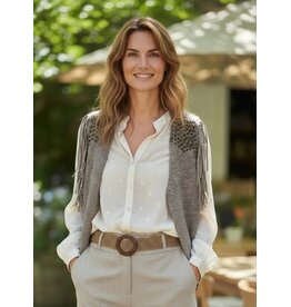 Italie Gilet wild stud beige
