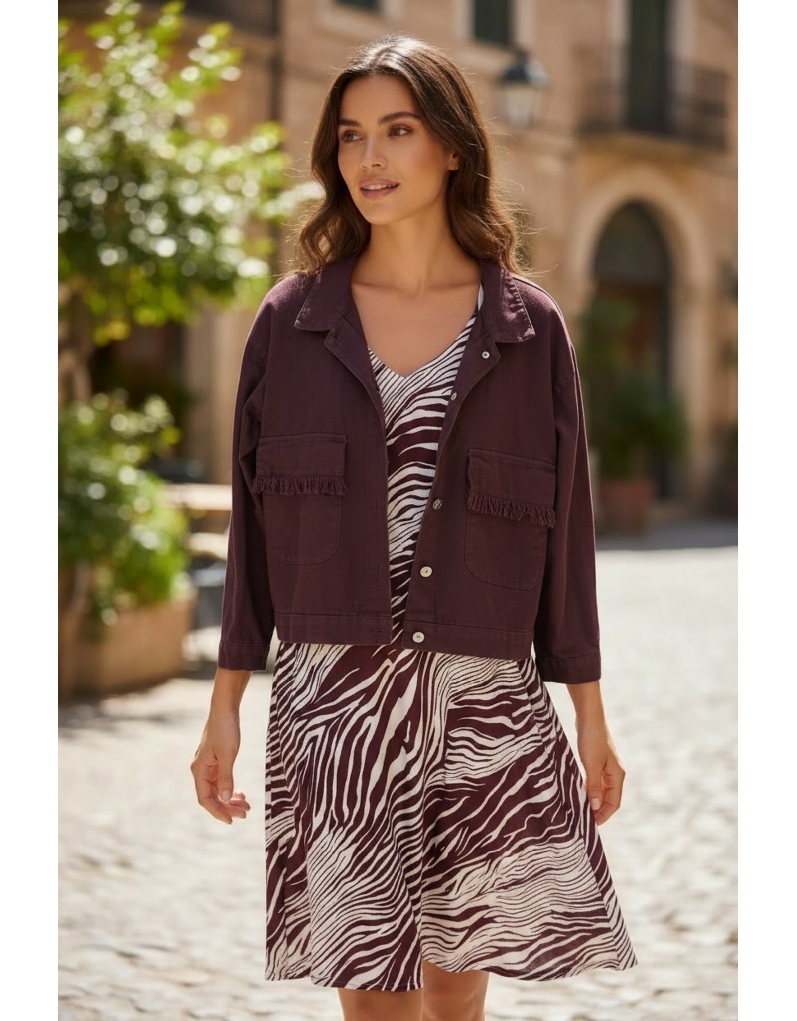 Italie Jas burgundy