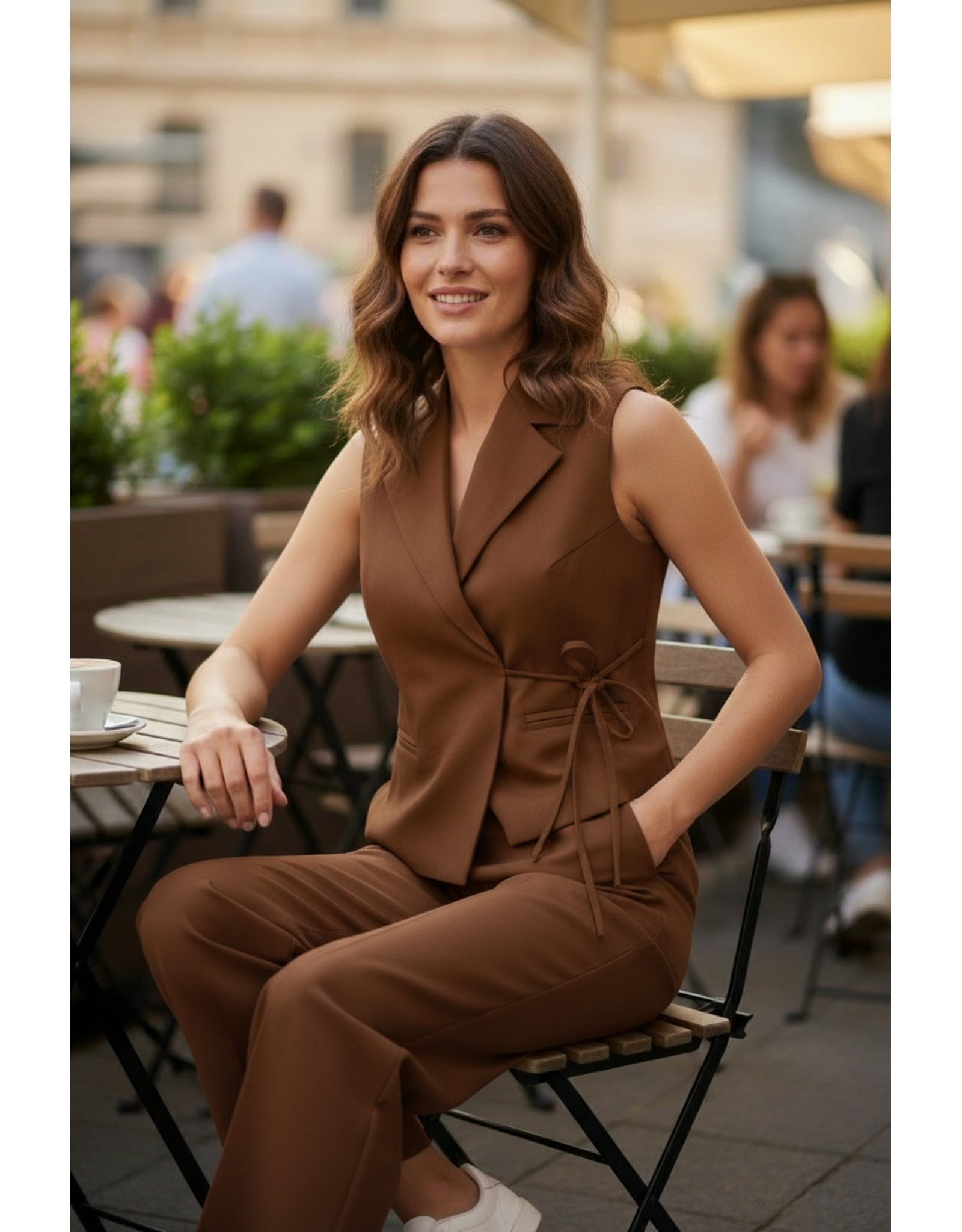 Yest Blazer Mocca brown/melange