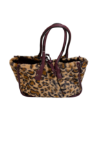 Italie Handtas burgundy/leopard omkeerbaar