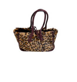 Italie Handtas burgundy/leopard omkeerbaar