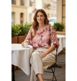 Italie Bloes lien gebloemd oudroze