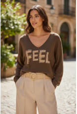 Italie Trui feel bruin