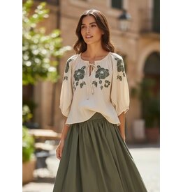 Allerlei Rok Sakura Khaki bellita