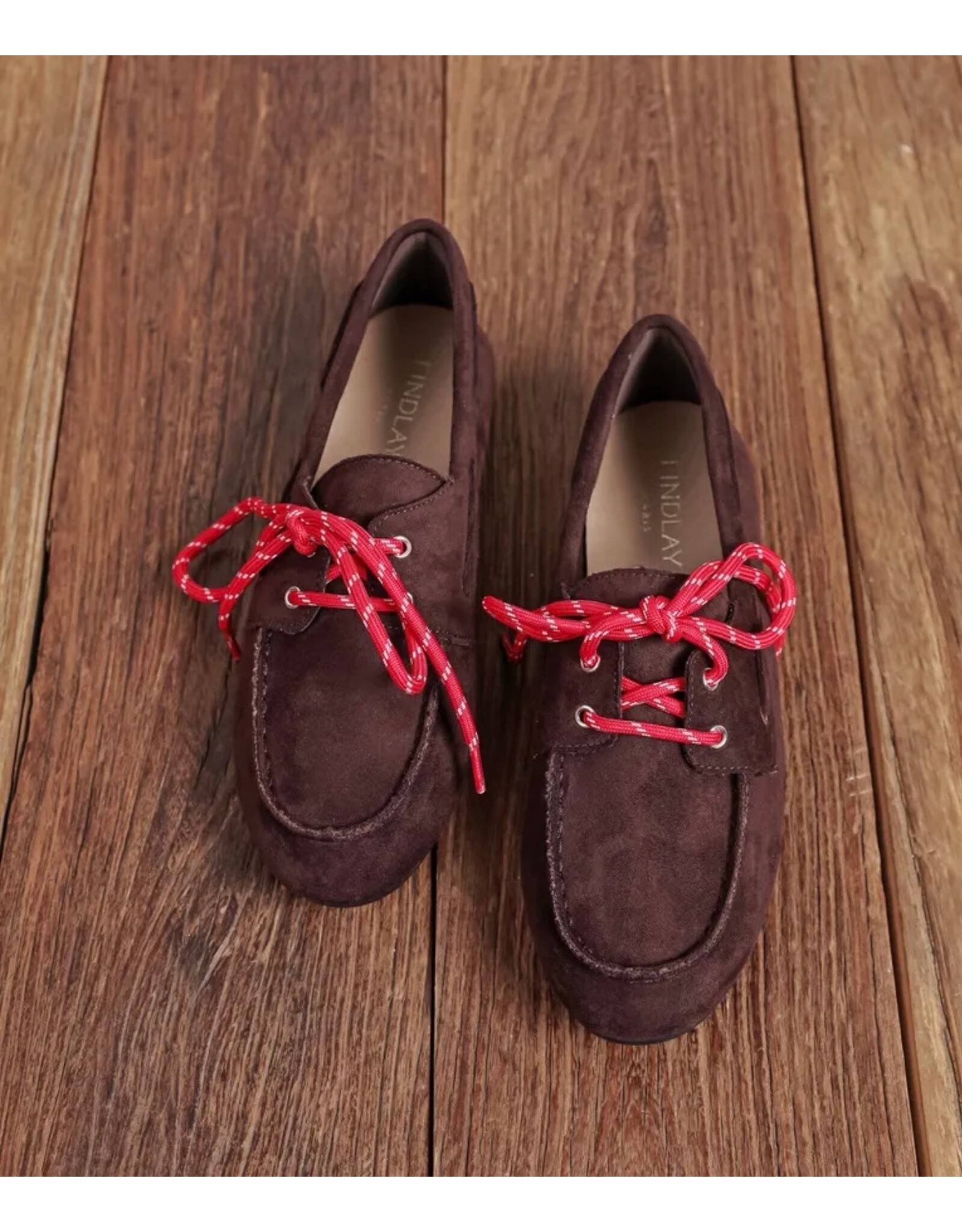 Allerlei Loafer bruin met rood lint