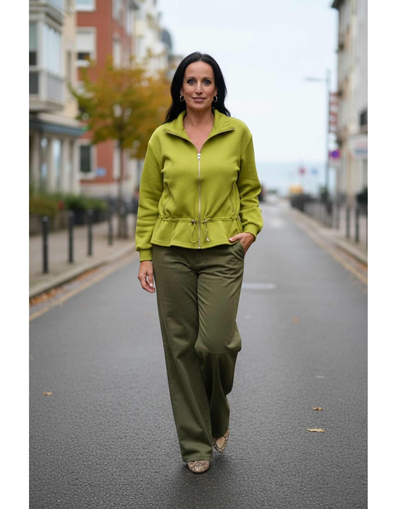 Allerlei Broek kaki steilmann