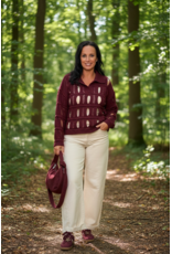 Italie Trui Solene burgundy