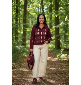 Italie Trui Solene burgundy