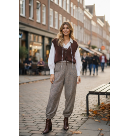 Italie Gilet Camille chocolat